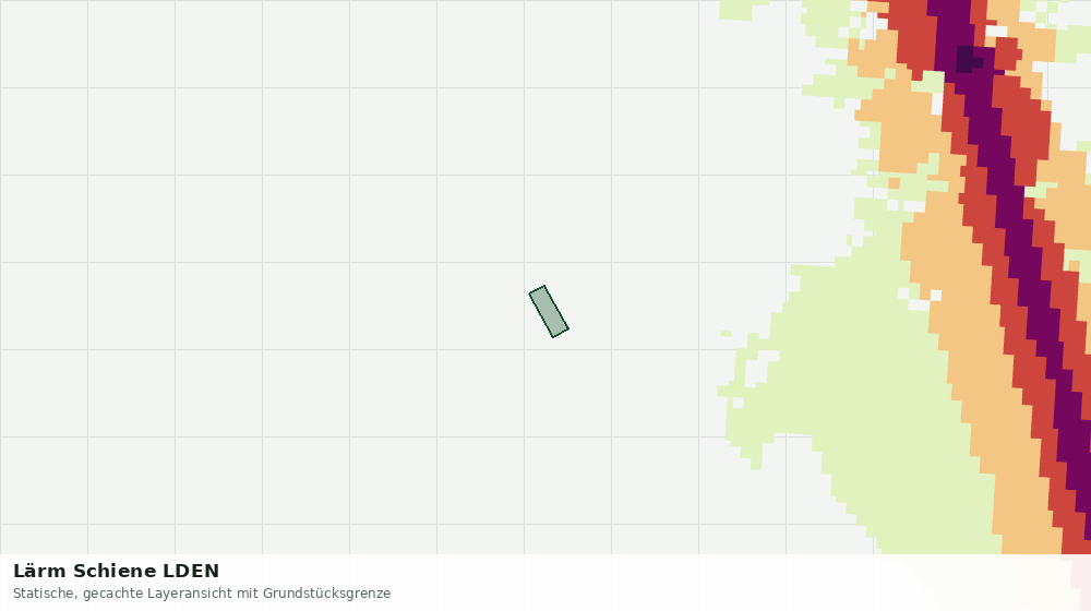 Statische Kartenansicht: Lärm Schiene LDEN