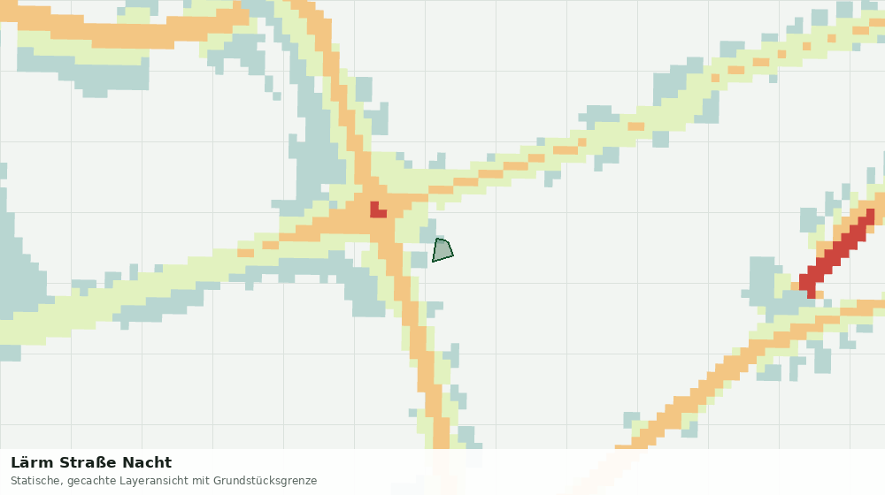Statische Kartenansicht: Lärm Straße Nacht