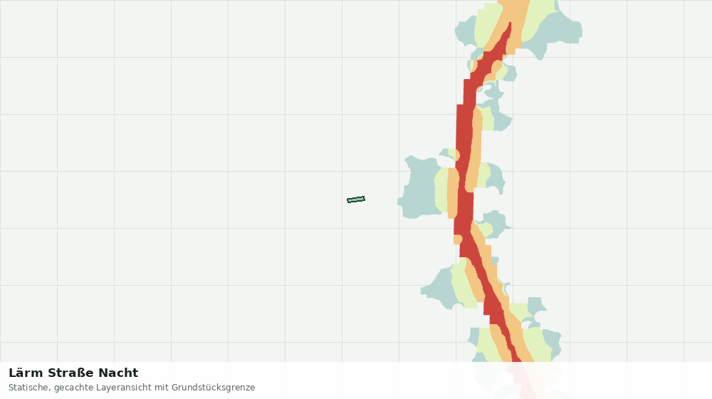 Statische Kartenansicht: Lärm Straße Nacht