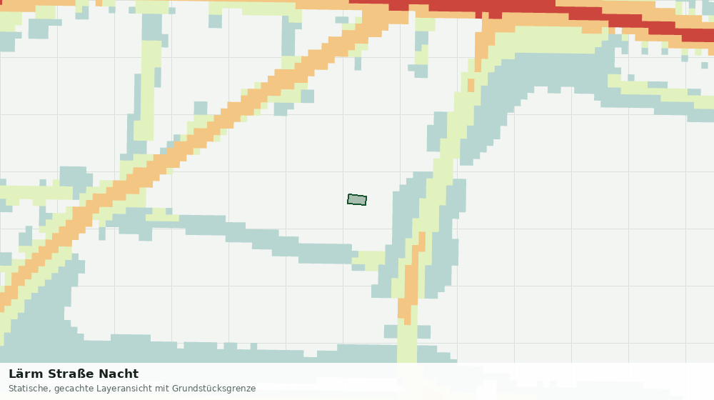 Statische Kartenansicht: Lärm Straße Nacht