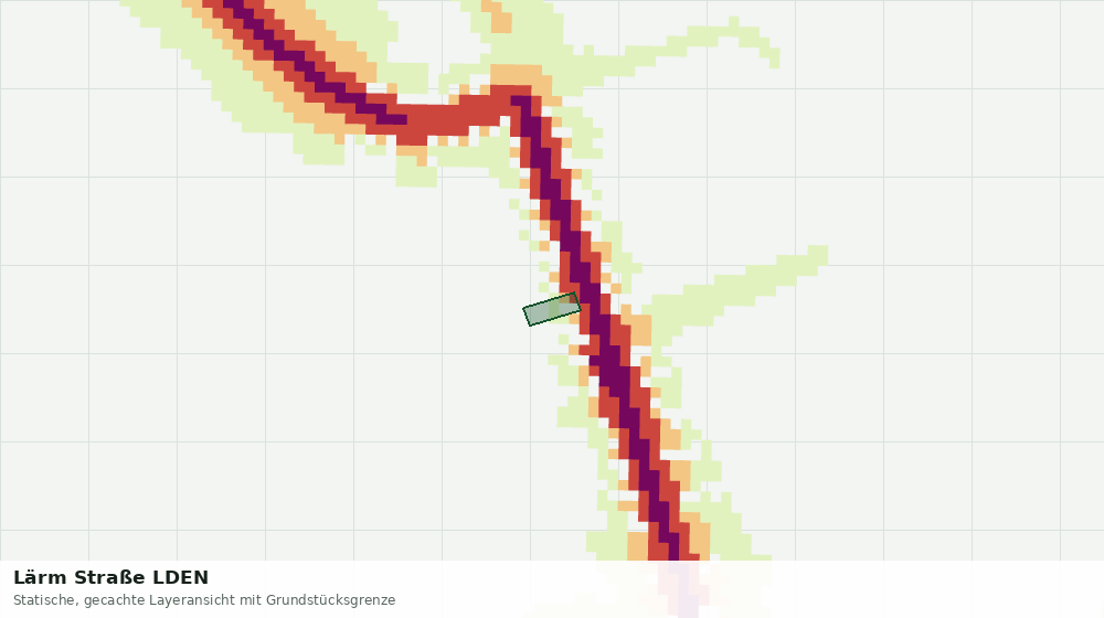 Statische Kartenansicht: Lärm Straße LDEN