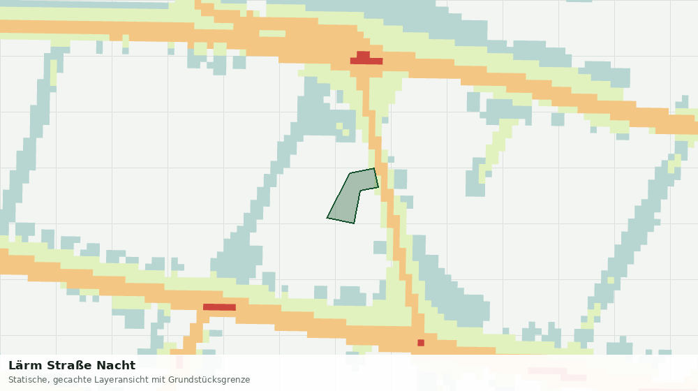 Statische Kartenansicht: Lärm Straße Nacht