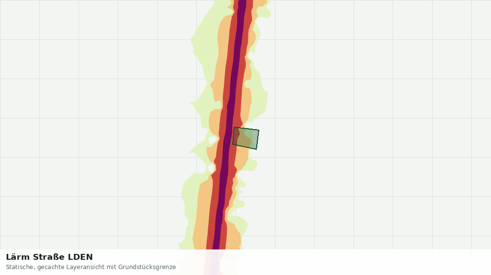 Statische Kartenansicht: Lärm Straße LDEN