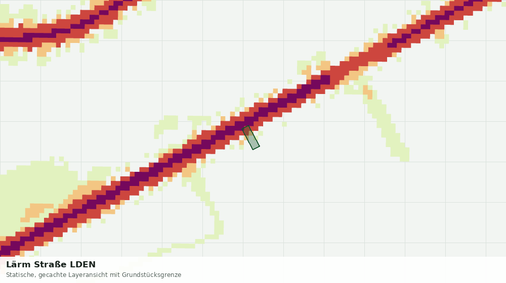 Statische Kartenansicht: Lärm Straße LDEN
