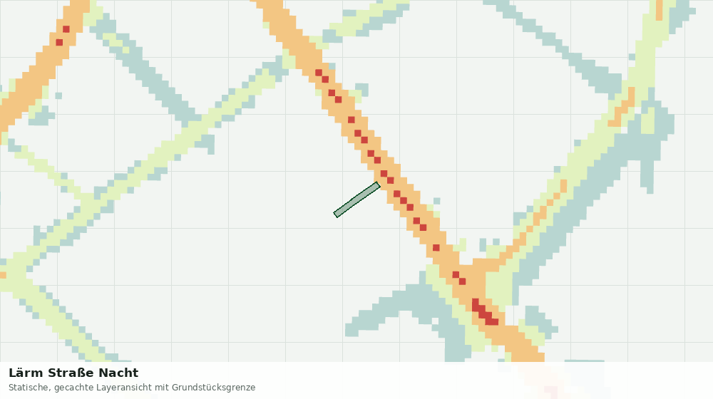 Statische Kartenansicht: Lärm Straße Nacht