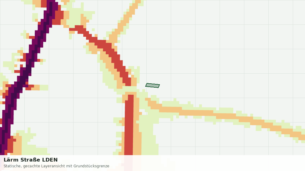Statische Kartenansicht: Lärm Straße LDEN