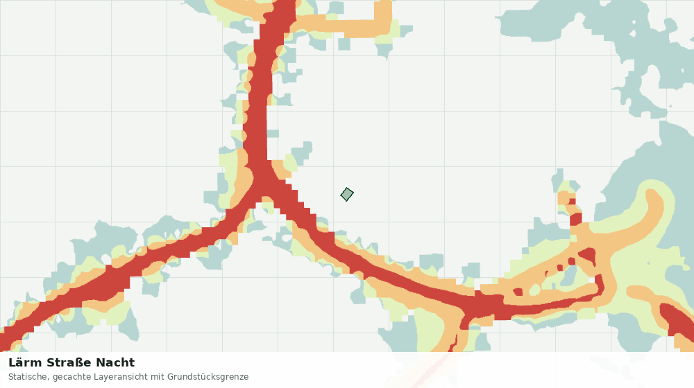 Statische Kartenansicht: Lärm Straße Nacht