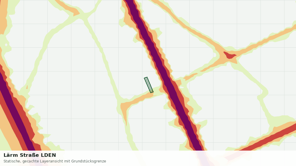 Statische Kartenansicht: Lärm Straße LDEN