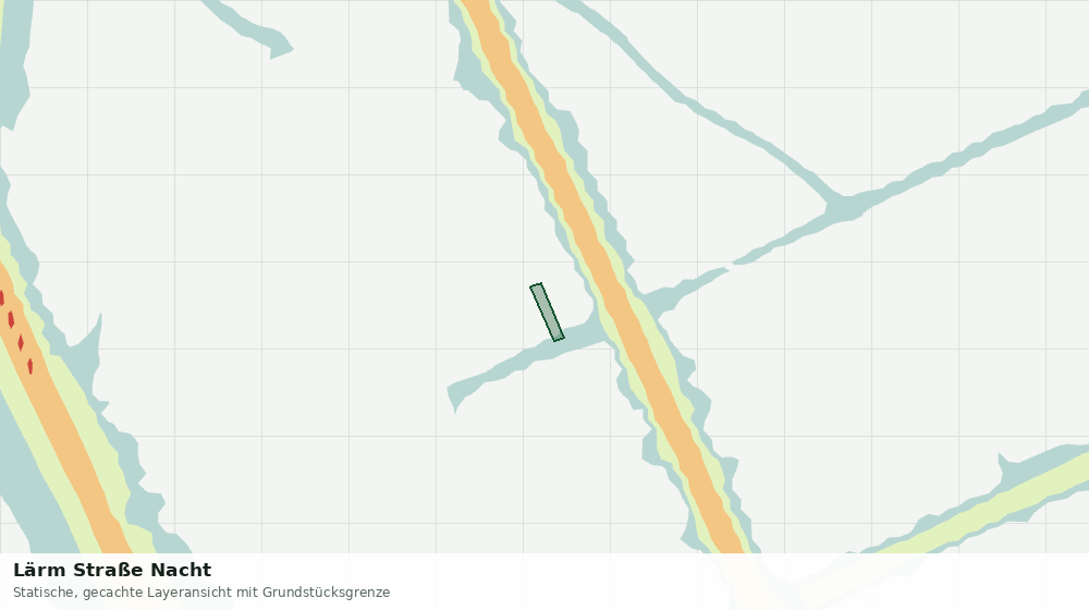 Statische Kartenansicht: Lärm Straße Nacht