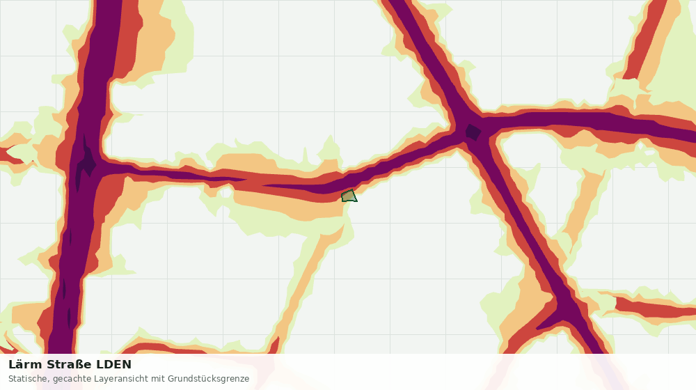 Statische Kartenansicht: Lärm Straße LDEN