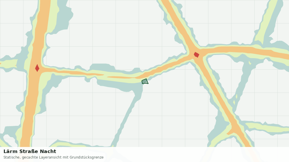 Statische Kartenansicht: Lärm Straße Nacht