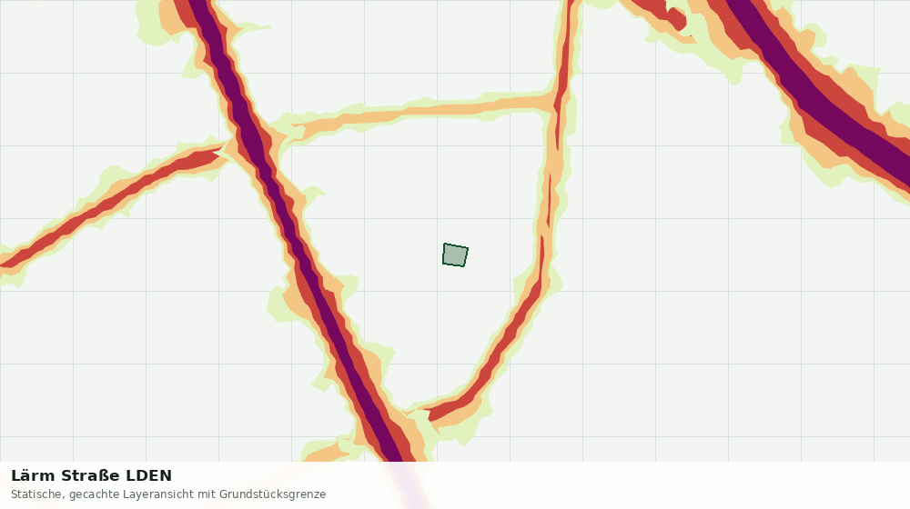 Statische Kartenansicht: Lärm Straße LDEN