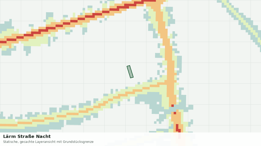 Statische Kartenansicht: Lärm Straße Nacht