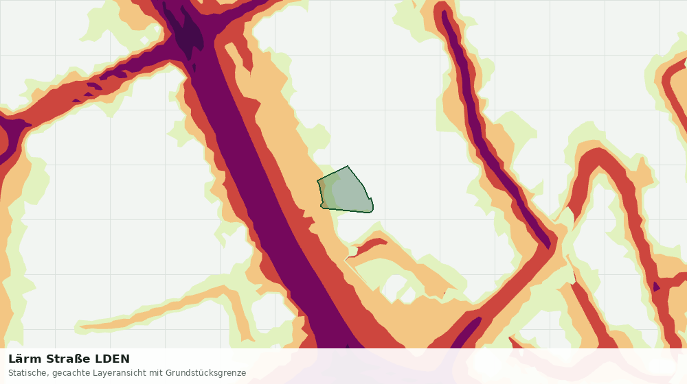 Statische Kartenansicht: Lärm Straße LDEN