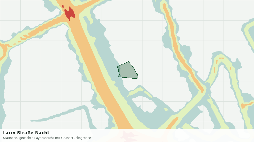 Statische Kartenansicht: Lärm Straße Nacht