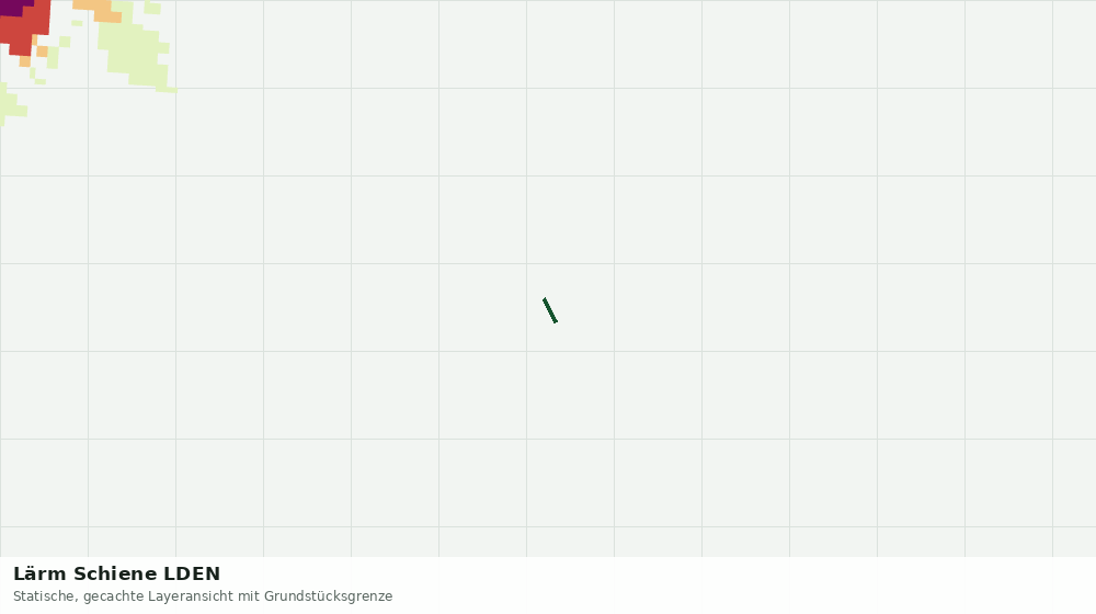 Statische Kartenansicht: Lärm Schiene LDEN