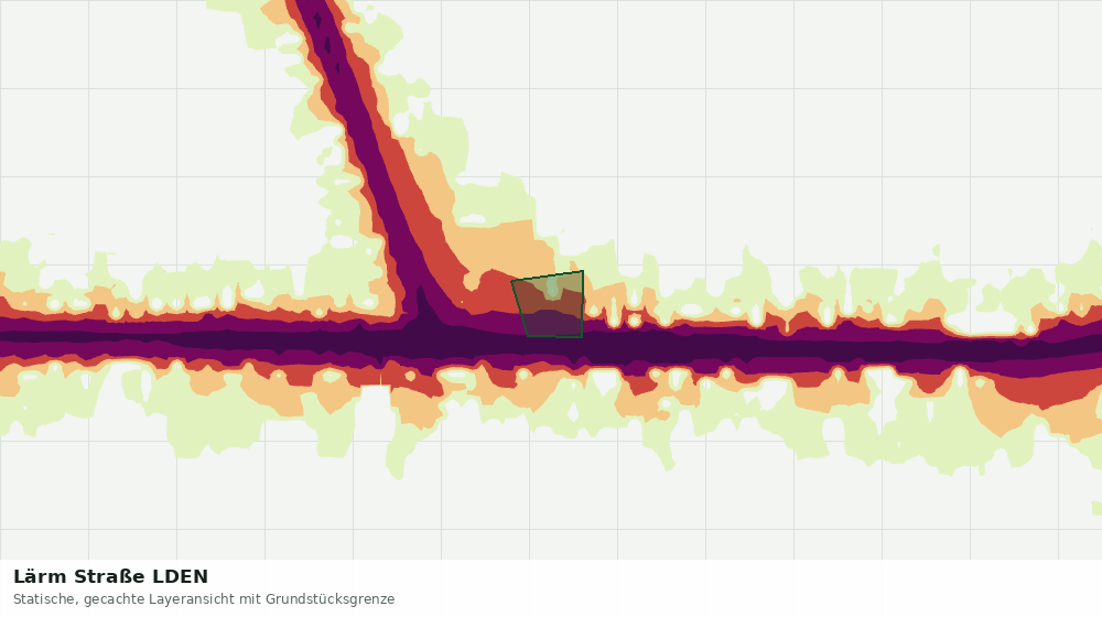Statische Kartenansicht: Lärm Straße LDEN
