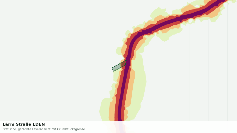 Statische Kartenansicht: Lärm Straße LDEN