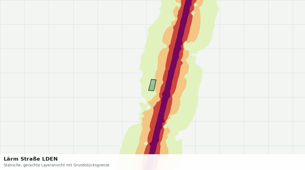 Statische Kartenansicht: Lärm Straße LDEN