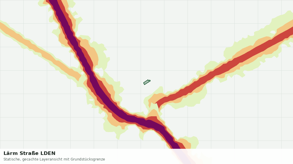 Statische Kartenansicht: Lärm Straße LDEN