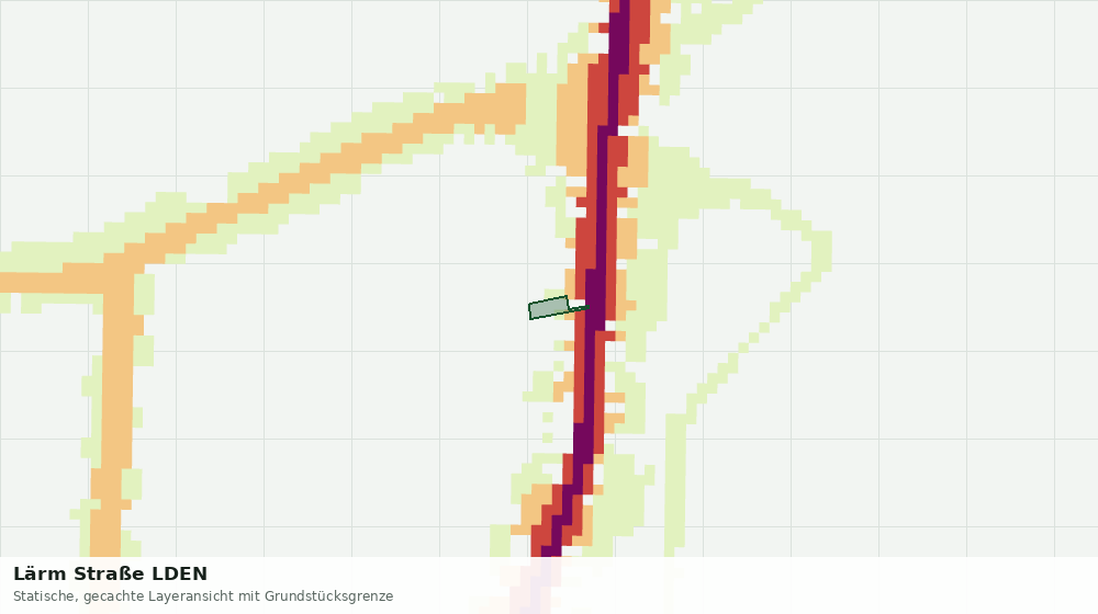 Statische Kartenansicht: Lärm Straße LDEN
