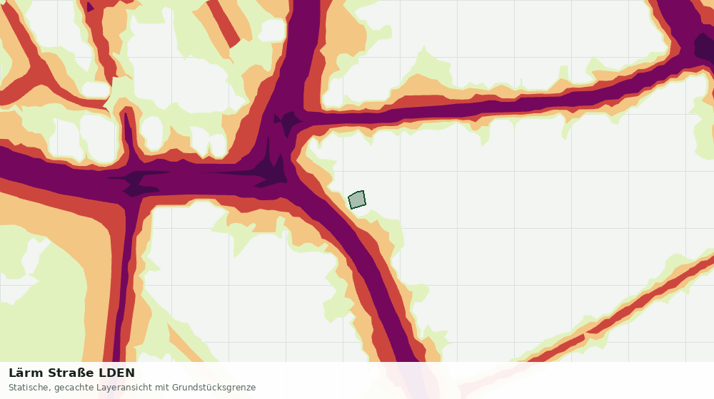 Statische Kartenansicht: Lärm Straße LDEN