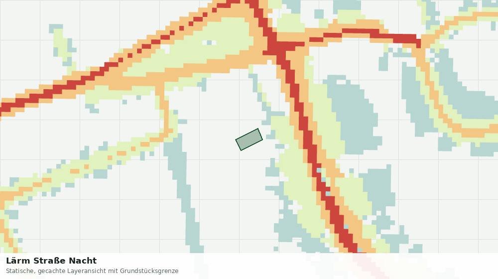 Statische Kartenansicht: Lärm Straße Nacht