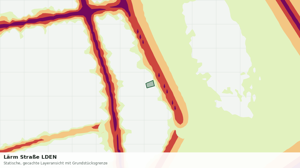 Statische Kartenansicht: Lärm Straße LDEN