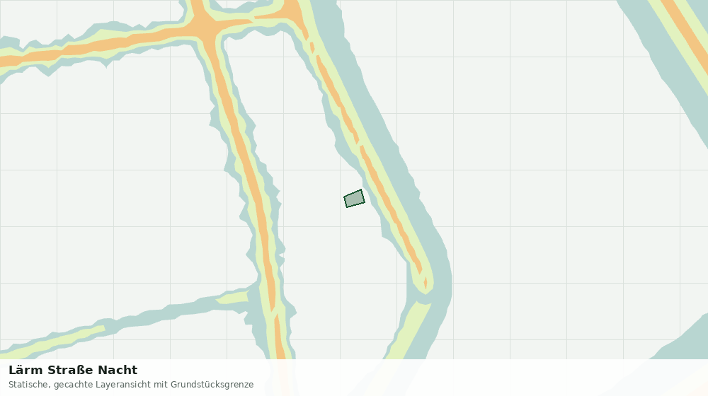 Statische Kartenansicht: Lärm Straße Nacht