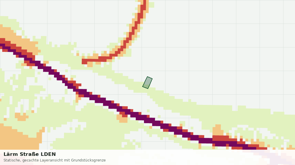 Statische Kartenansicht: Lärm Straße LDEN