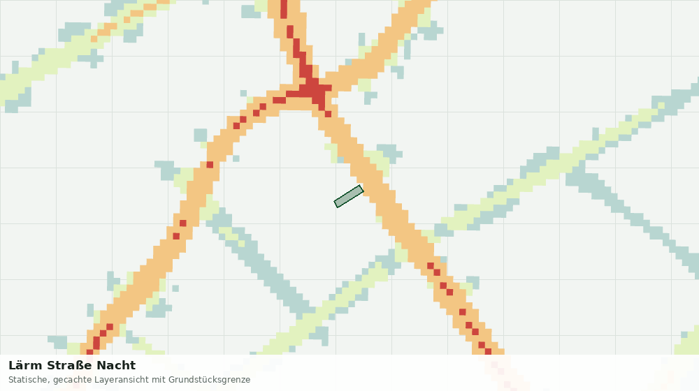 Statische Kartenansicht: Lärm Straße Nacht