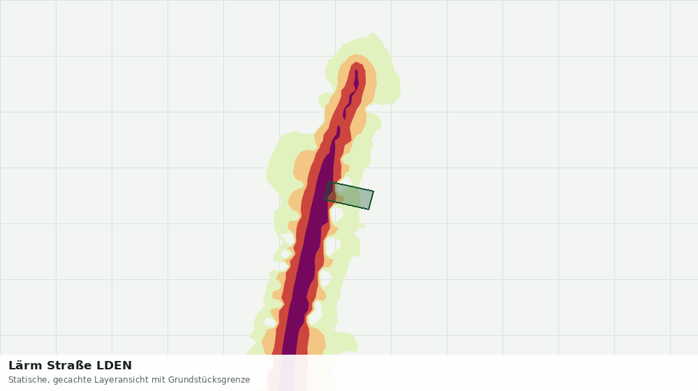 Statische Kartenansicht: Lärm Straße LDEN