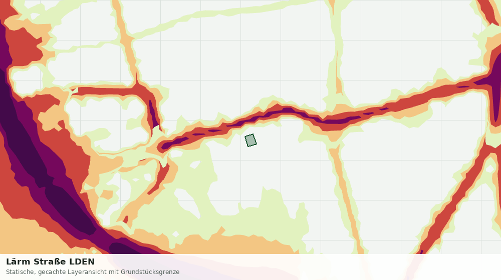 Statische Kartenansicht: Lärm Straße LDEN