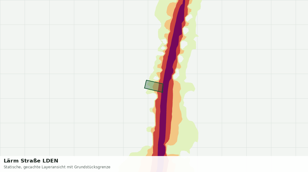 Statische Kartenansicht: Lärm Straße LDEN