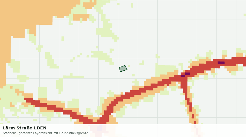 Statische Kartenansicht: Lärm Straße LDEN