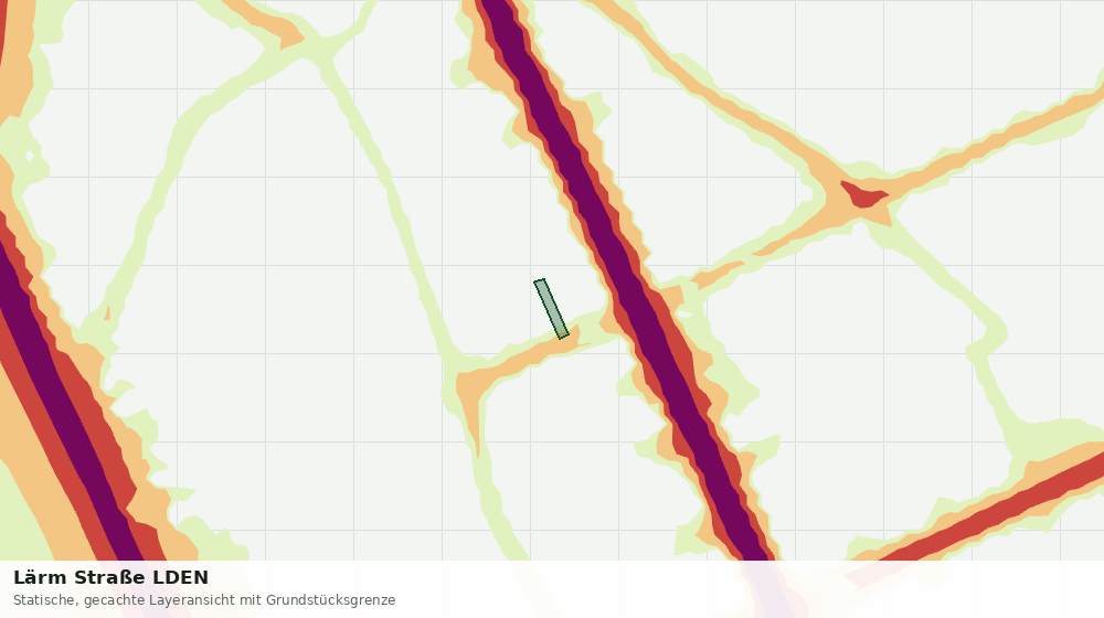Statische Kartenansicht: Lärm Straße LDEN