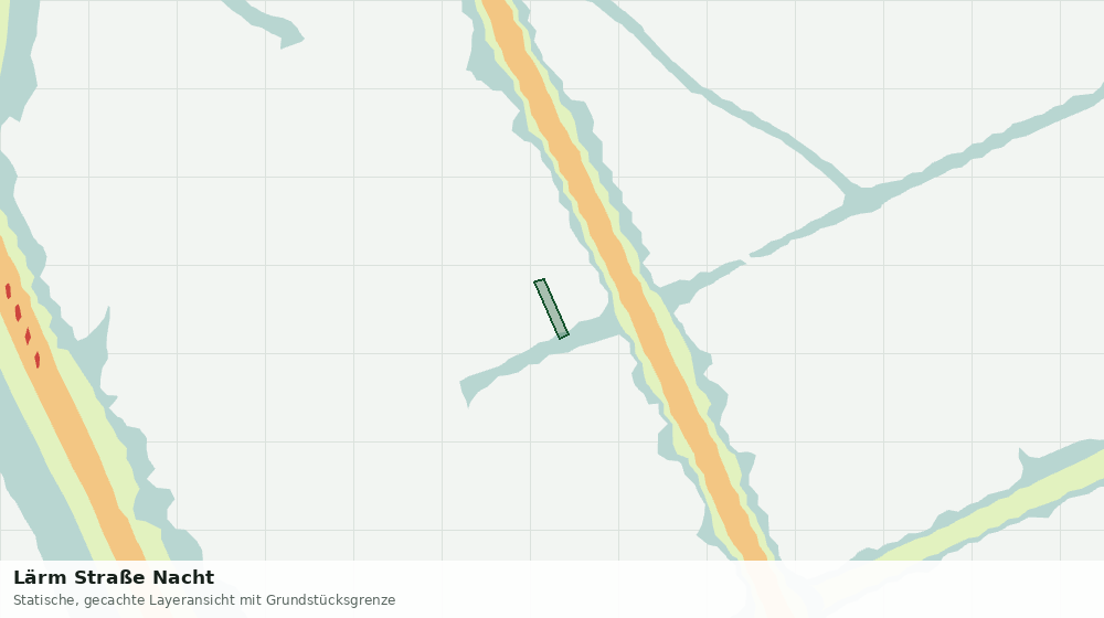Statische Kartenansicht: Lärm Straße Nacht
