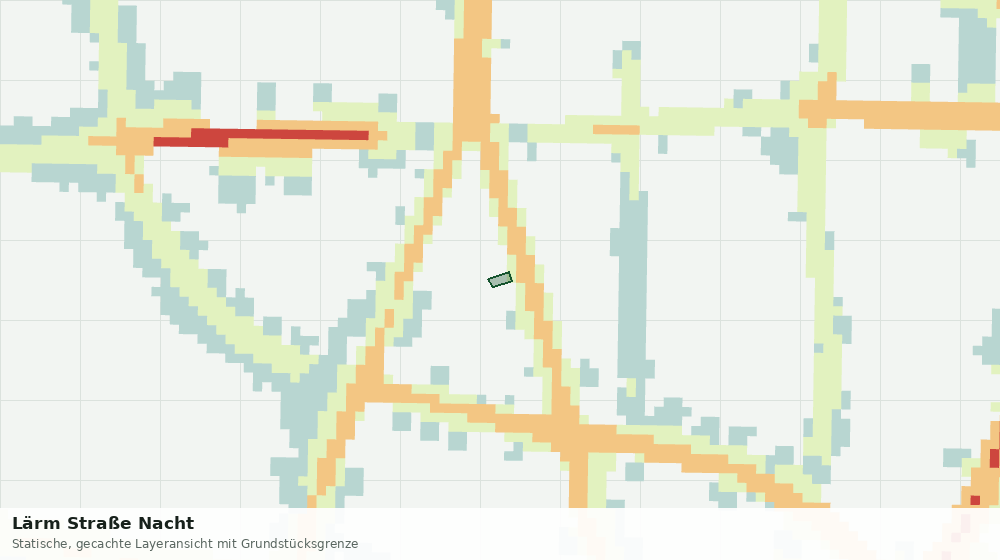 Statische Kartenansicht: Lärm Straße Nacht