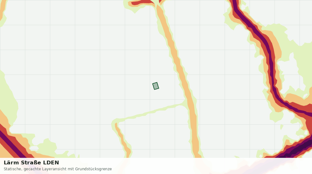 Statische Kartenansicht: Lärm Straße LDEN