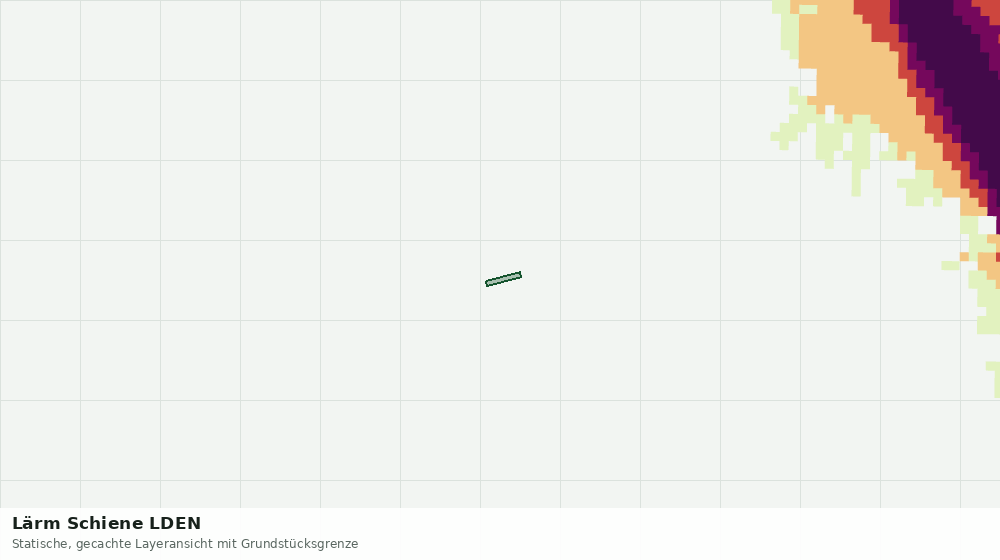 Statische Kartenansicht: Lärm Schiene LDEN
