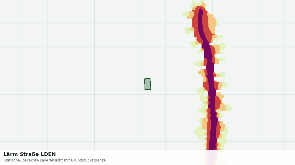 Statische Kartenansicht: Lärm Straße LDEN
