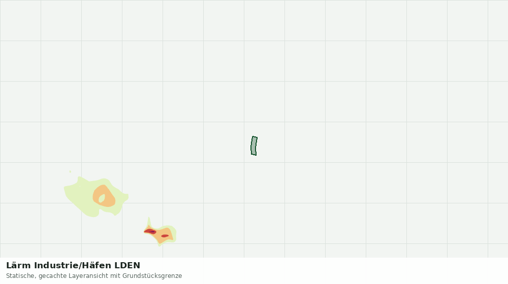 Statische Kartenansicht: Lärm Industrie/Häfen LDEN