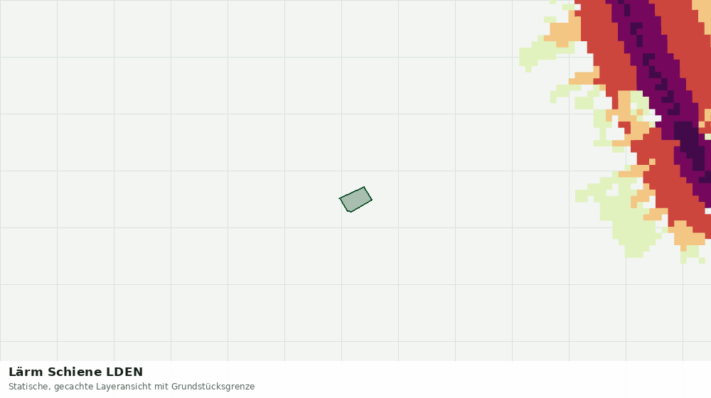 Statische Kartenansicht: Lärm Schiene LDEN