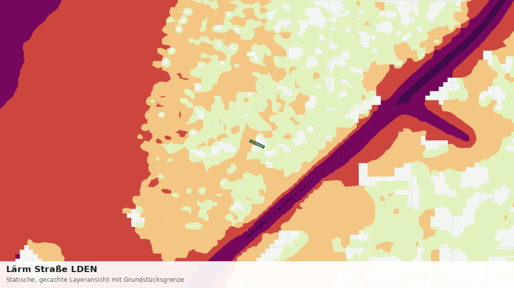 Statische Kartenansicht: Lärm Straße LDEN