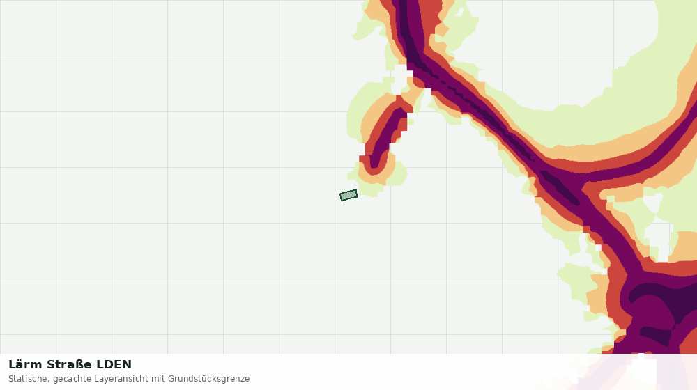 Statische Kartenansicht: Lärm Straße LDEN