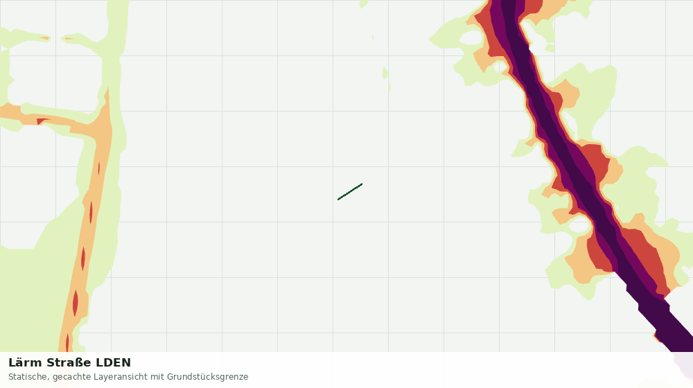 Statische Kartenansicht: Lärm Straße LDEN