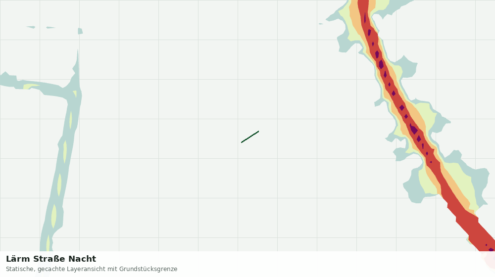 Statische Kartenansicht: Lärm Straße Nacht