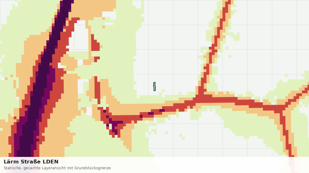 Statische Kartenansicht: Lärm Straße LDEN
