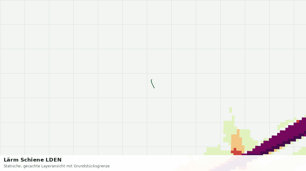 Statische Kartenansicht: Lärm Schiene LDEN