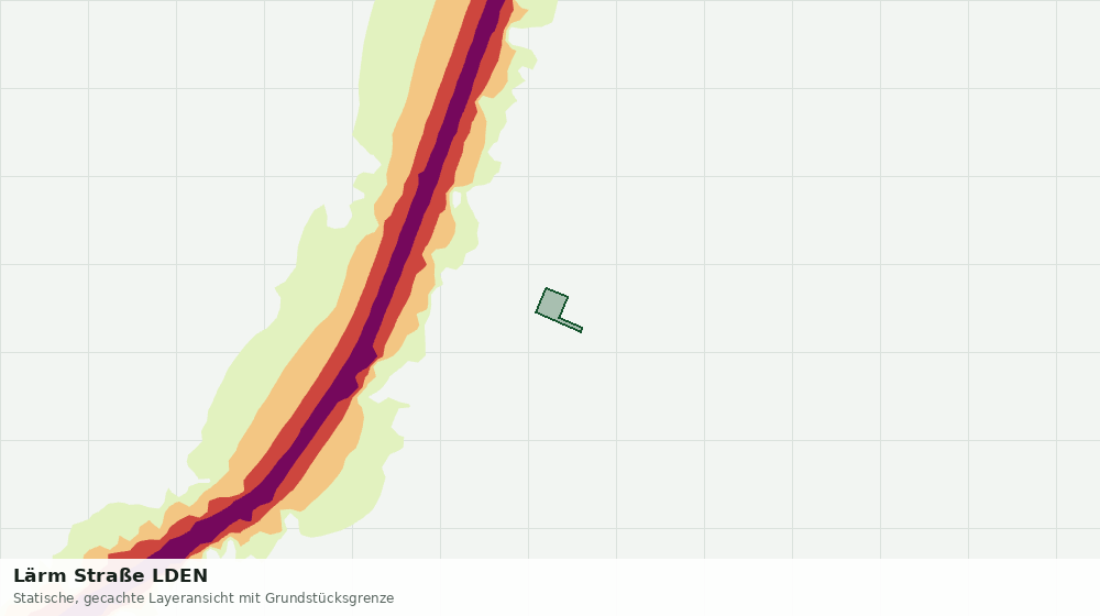 Statische Kartenansicht: Lärm Straße LDEN